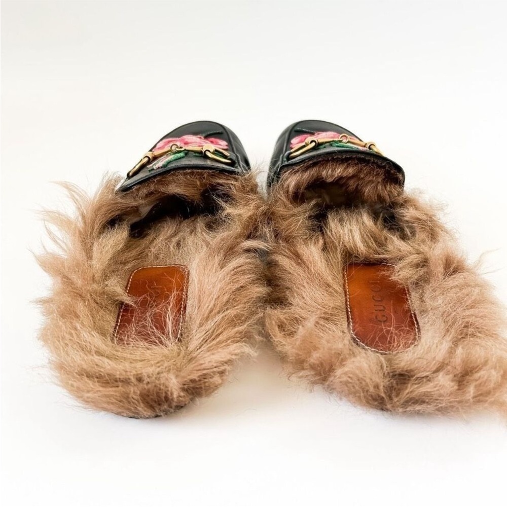 Gucci Loafer Mule Princetown with Fur - Picture 6 of 13
